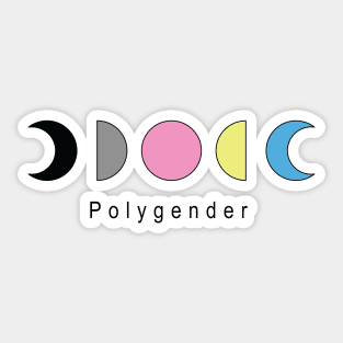 Polygender Boho Style Sticker